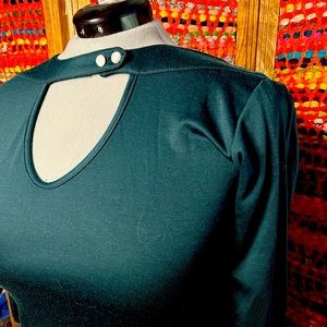 Retro Rocksteady Top in a Deep Green